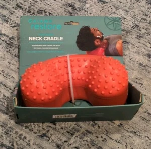 Gaiam Restore Hot & Cold Neck Cradle Textured Deep Massager For Neck Pain NIB - Picture 1 of 6