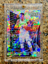 Giannis Antetokounmpo 2018 Panini The National VIP 2/50 CRACKED ICE Gem Mint SSP