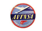 Vintage Airline Luggage Label Avensa Aerovias Venezolanas Sa Large Round