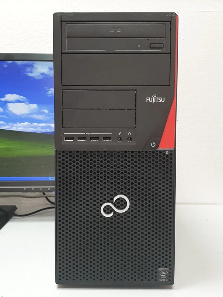 FUJITSU Windows XP Gamer PC 500GB Computer i5 HD COM 4x 3,6GHz 4GB GT 1GB RS 232 - Bild 1 von 4