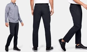 Under Armour $70 Match Play Golf Pants Straight Fit Size 34x32 Black 1342263-001 - Picture 1 of 6