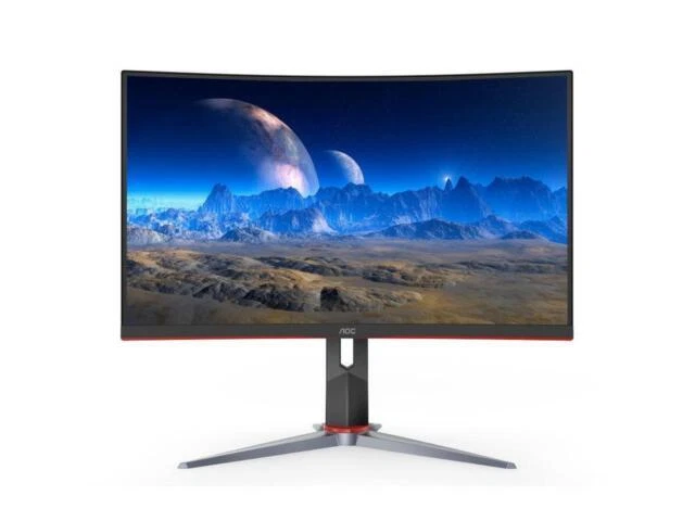AOC CQ27G2 27" VA LCD Curved Gaming Monitor - Black/Red