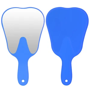 Dental Handheld Mirror Tooth Shaped Tooth Inspection Instrument Makeup Mirror - Picture 1 of 15