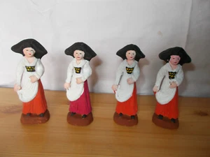 ANCIEN SANTON CN 12cm terre cuite femme alsacienne Vendu à l’unité 15€ pièce - Picture 1 of 8