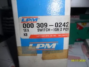 FORKLIFT IGNITION SWITCH LPM 000-309-0242-R / 0003090242R (NEW IN BOX) - Picture 1 of 5