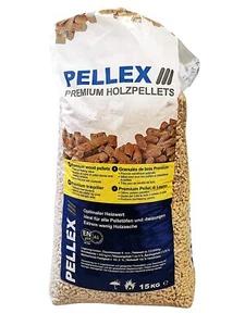 2 Sack Pellets a 15kg - Premium Holzpellets Brennstoff Heizung Kessel A1 - Bild 1 von 3