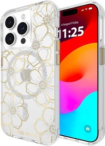 Genuine Case-Mate Apple iPhone 15 Pro MagSafe Floral Gems Shock Drop Tough Case - Picture 1 of 9