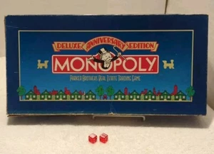 MONOPOLY Deluxe Anniversary Edition 1985 Replacement Part ~ RED DICE ~ EUC - Picture 1 of 10