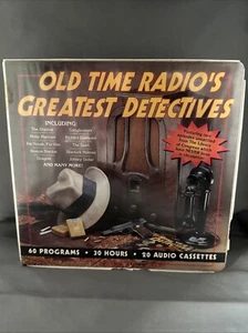 Old Time Radio's Greatest Detectives | 20 Cassette Tapes [FULL SET] *VERY GOOD* - Picture 1 of 12