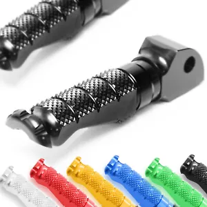 R-FIGHT Black Rear Foot Pegs For Kawasaki Z400 19 20 21 22 23 - Foto 1 di 6