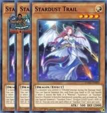 Yugioh! 3x Stardust Trail DAMA-EN003 Common 1st Ed NM