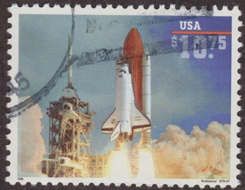 VF USED $10.75 ENDEAVOR SPACE SHUTTLE EXPRESS MAIL STAMP 2544A, CAT $9 ...