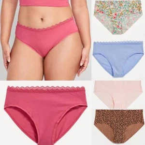 OLD NAVY Bikini donna con orlo in pizzo o mutandine intimo hipster no show - Foto 1 di 21