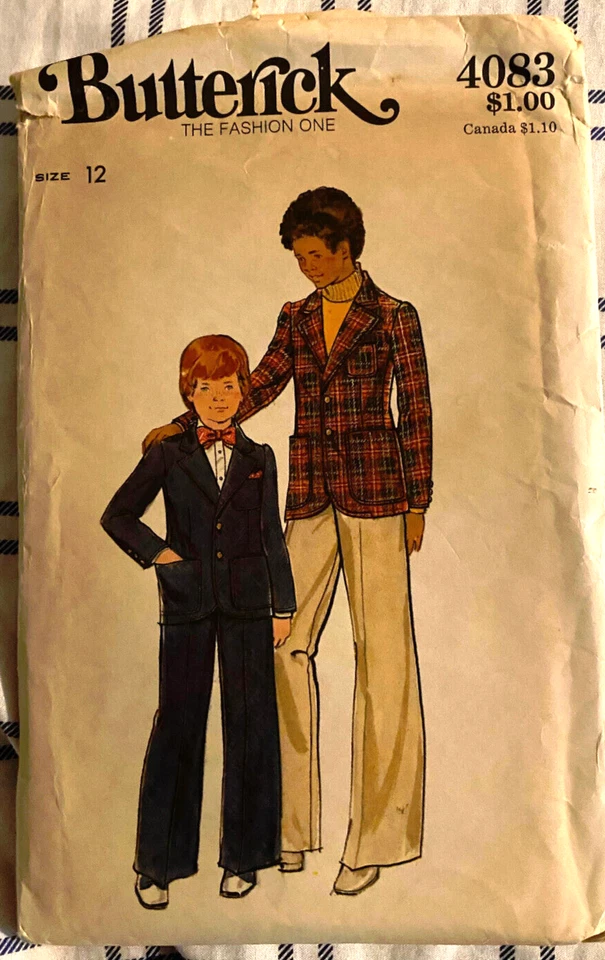 Butterick P 4083 Boys jacket and pants Size 12, 70's vintage Uncut new pattern - Image 1 of 1