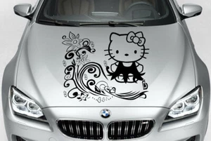 HELLO KITTY TRIBAL CUSTOM PERSONALIZE VINYL DECAL CAR TRUCK HOOD SIDE - Picture 1 of 8