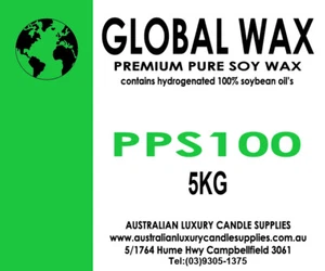 PREMIUM PURE SOY CANDLE WAX PPS100 ~ 5KG Professional Candle Making Supplies - Picture 1 of 2