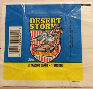 Topps Desert Storms 1991 envolturas sin tarjetas solo envoltura - Imagen 1 de 2