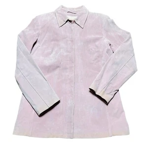 Margaret Godfrey Damen Rosa Wildleder Lederjacke Mantel Vintage - Bild 1 von 14