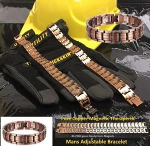 Copper Magnetic Health Bracelet - Double Strength - Made for the Aussie Man - Picture 1 of 4