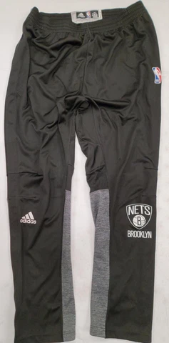 30412 Adidas Brooklyn Nets JUSTIN HAMILTON GAME USED 2013/14 Warm Up PANTS W/COA Cover