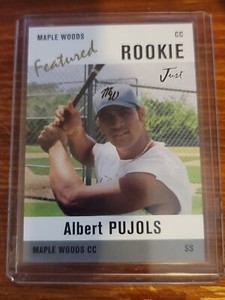2004 Just Minors #AP1 Albert Pujols Maple Woods Card Los Angeles Dodgers RC