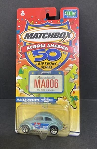 Matchbox Across America 50th Birthday Series MASSACHUSETTS '62 VW Bettle 006 BUG - Picture 1 of 2