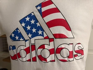 ADIDAS GOLF Men's Patriotic White Short Sleeve Tee Shirt Size Small - Picture 1 of 4