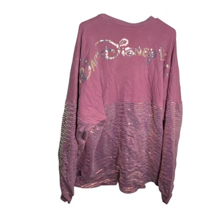 Walt Disney World 50th Spirit Jersey Damen XXL Rosa Pailletten Sweatshirt Oberteil - Bild 1 von 10
