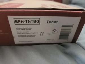 Pfister BPH-TNT Gold Tenet Wall Mounted Pivoting Toilet Paper Holder - Picture 1 of 2