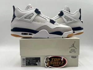 DS New Nike Air Jordan Retro 4 SB Navy 2025 Size 10.5 Authentic Skateboarding - Picture 1 of 9