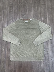 Tommy Bahama Jeans Hombres Suéter L Verde Ejército Pullover Acanalado Dexter Morgan - Imagen 1 de 8