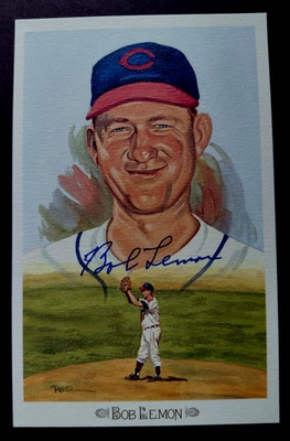BOB LEMON Signed Limited Postcard 1989 Perez Steele Celebration #25 Autographed - Image 1 of 2