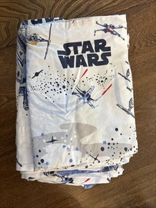Juego de sábanas Pottery Barn Kids Star Wars tamaño doble Halcón Milenario 3 piezas excelente - Imagen 1 de 5