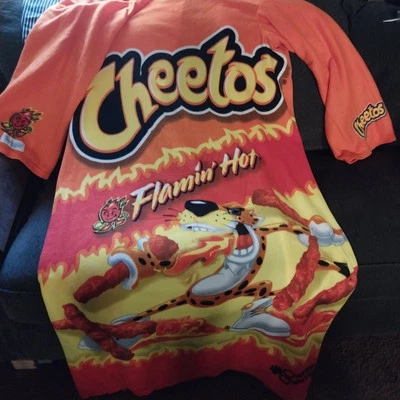 Flamin' Hot Cheetos Snuggie Wearable Soft Fleece Blanket With Sleeves Pre-owned - Image 1 of 4