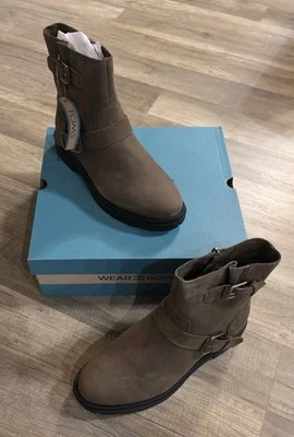 TOMS Ionie Moto Leather Women's Canteen Boots - NWB - Image 1 of 4