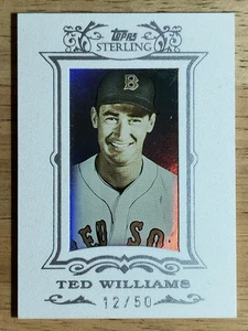 Ted Williams 2007 Topps Sterling gamuza blanca con marco #120 - Imagen 1 de 2