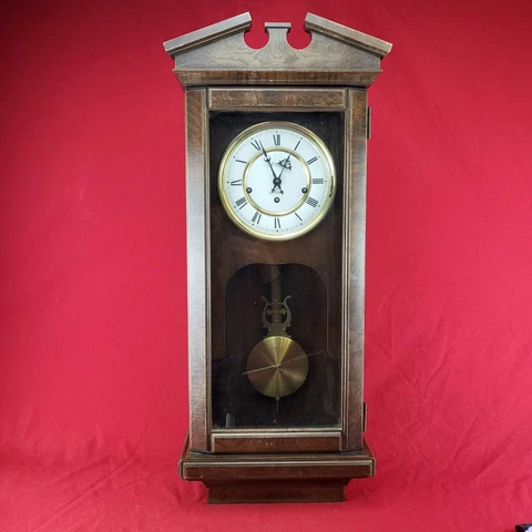VTG 8-day WIND-UP Hamilton Lancaster Wall Hanging WESTMINSTER CHIME Clock WORKS Cover