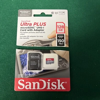 SanDisk - Ultra PLUS 128GB microSDXC UHS-I Memory Card - Image 1 of 2