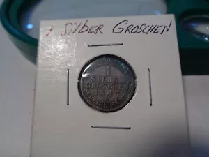 1847 A GERMANY GERMAN PRUSSIA 1 GROSCHEN SCARCE SILVER GROSCHEN COIN - Picture 1 of 6