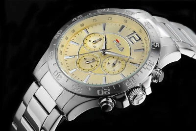 Reloj Fila Sport Cronógrafo Hombre Cronómetro Acero Inoxidable Nuevo. Garantía Foto 1 de 4