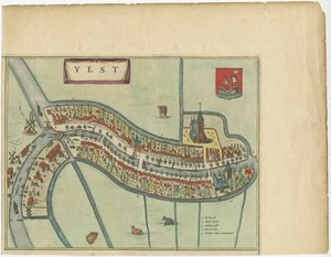 Antique Map of IJlst by Blaeu (1649) - Picture 1 of 1