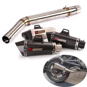 For CF-Moto 650NK 400NK 650MT 400MT Mid Exhaust Link Pipe 51mm Muffler Silencers - Picture 1 of 9