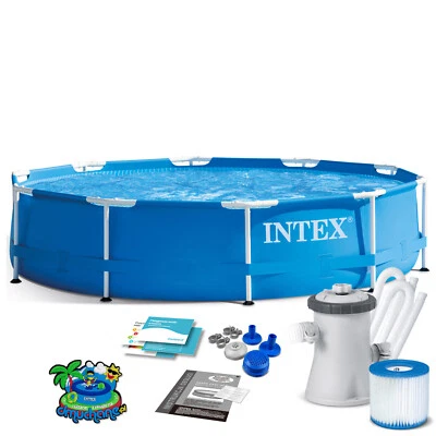INTEX 3 in 1 Set Frame Pool Gartenpool Schwimmbecken mit Filterpumpe 305 x 76 cm - Bild 1 von 4