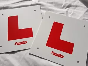 2 L-PLATES (Rigid) MOTORCYCLE SCOOTER L PLATES REAR 2X RIGID - Picture 1 of 3