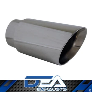 Exhaust Tip Angle Cut Inner Cone 2.5 Inch In - 3 Inch Out 6.5 Inch Long 304ss - Picture 1 of 1