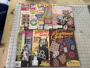 LOT OF 9 "MINIATURE QUILTS" MAGAZINES - Picture 1 of 8