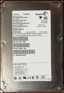 Seagate ST380012A 80GB 3.5" IDE/ATA-100 U Series 9 Hard Drive / HDD, Refurbished - Picture 1 of 2