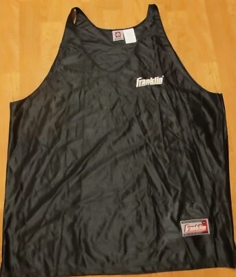 Men Tank Top Black XL Franklin 100 % Polyester Gym Training - Image 1 of 2