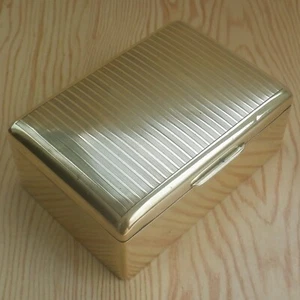 Vintage State Express Cigarettes Case Box Brass Wood Lined 1930s-1950s Retro - Picture 1 of 17
