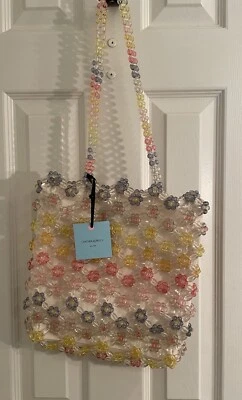 Bolso de Lona Cynthia Rowley Divertido Diseño Flor Kandi Transparente Sobre Lt Nuevo con Etiquetas Foto 1 de 4